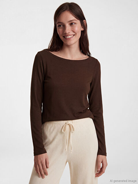 LCW DREAM Kayık Yaka Modal Karışımlı Kadın Atlet