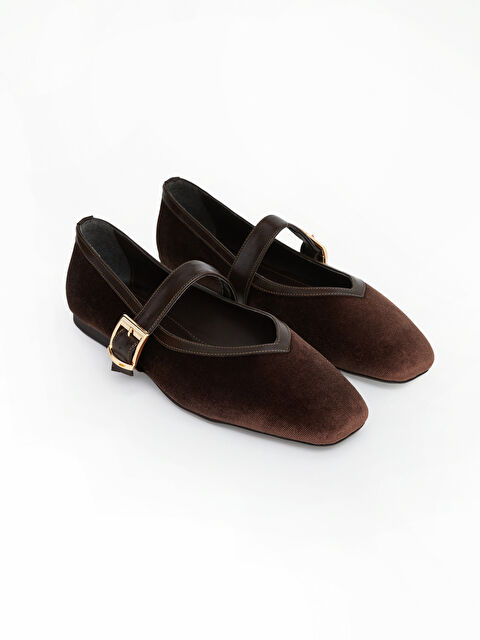 LCW STEPS Süet Görünümlü Kadın Babet  - S6NB70Z8-RKQ