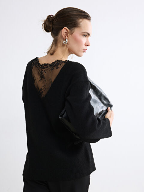 LCW Vision Bisiklet Yaka Kadın Triko Kazak	 - S6NC80Z8-CVL