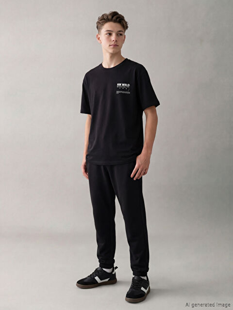 LCW Kids Baskılı Erkek Çocuk Tişört ve Eşofman Altı