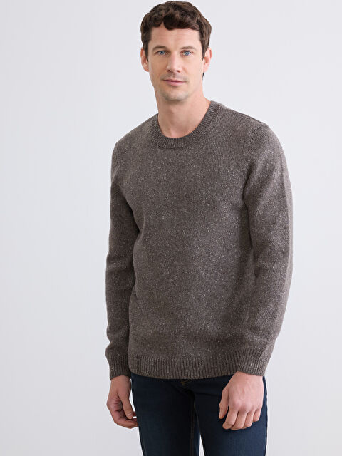 LCWAIKIKI Classic Bisiklet Yaka Yün Karışımlı Erkek Triko Kazak - S6ND43Z8-1SN