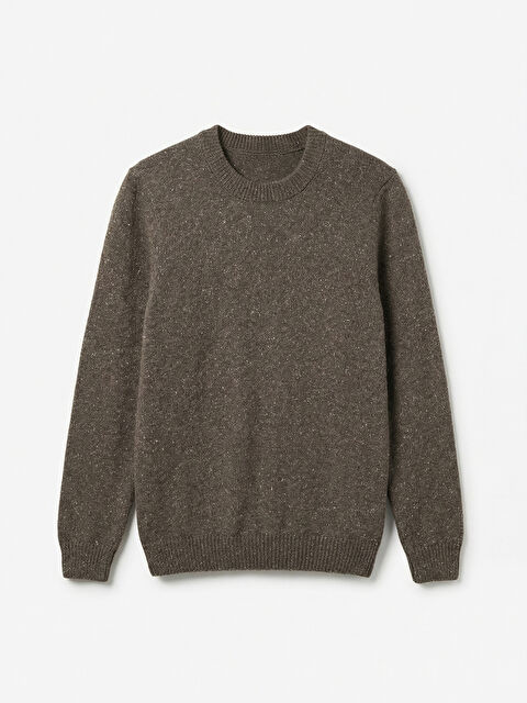 LCWAIKIKI Classic Bisiklet Yaka Yün Karışımlı Erkek Triko Kazak - S6ND43Z8-1SN