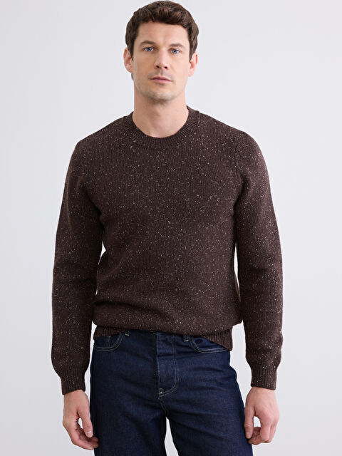 LCWAIKIKI Classic Bisiklet Yaka Yün Karışımlı Erkek Triko Kazak - S6ND43Z8-HHJ