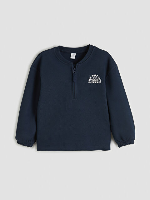 LCW Kids NYC Baskılı Erkek Çocuk Sweatshirt - S6ND76Z1-HNG