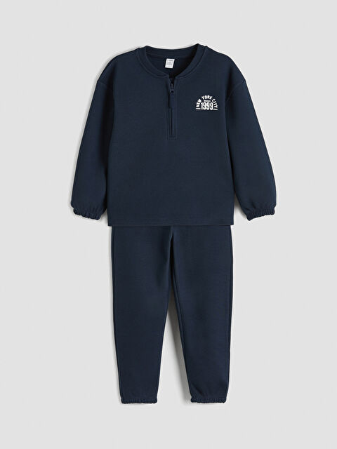 LCW Kids New York Baskılı Erkek Çocuk Kalın Eşofman Takım - S6ND77Z1-HNG