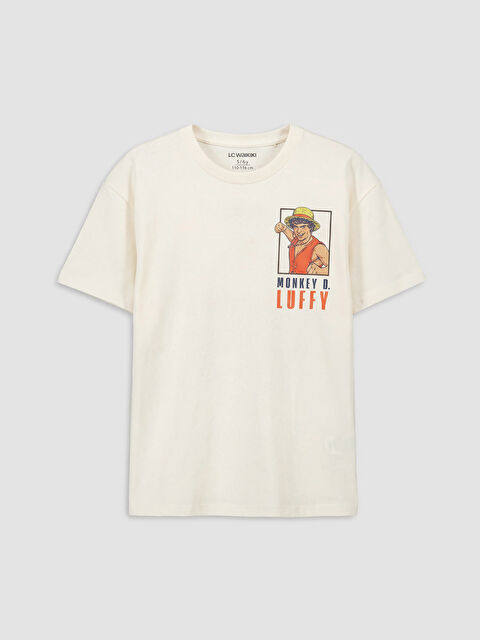 LCW Kids Bisiklet Yaka One Piece Baskılı Erkek Çocuk Tişört