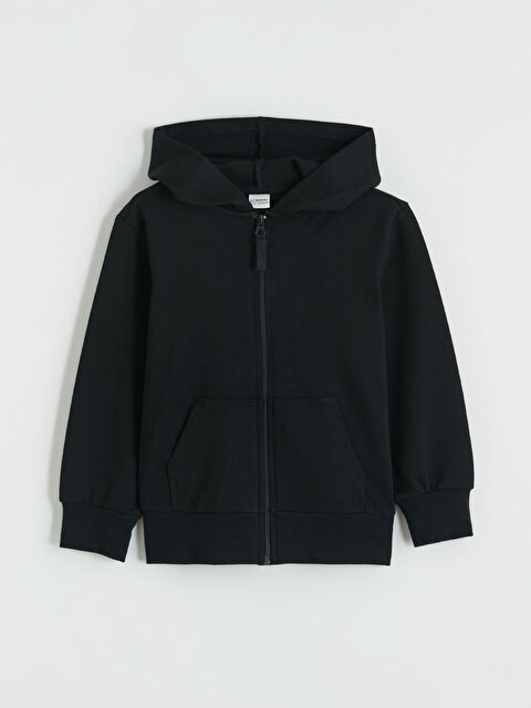 LC WAIKIKI Kapüşonlu Kız Çocuk Fermuarlı Sweatshirt - S6NE33Z4-CVL