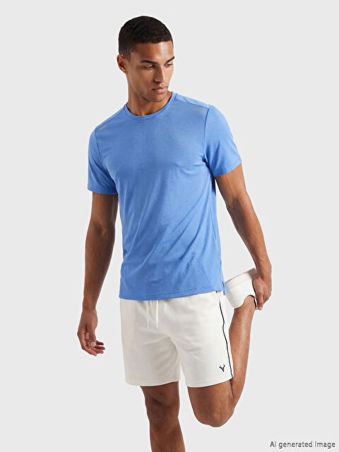 XSIDE ACTIVE قميص رياضي رجالي بياقة دائرية