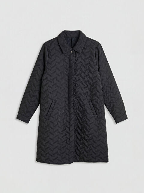 LCW Grace Gömlek Yaka Desenli Kadın Ferace	 - S6NF73Z8-CVL