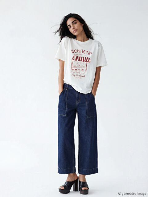 LCW Jeans Wideleg Kadın Jean Pantolon - S6NF81Z8-309