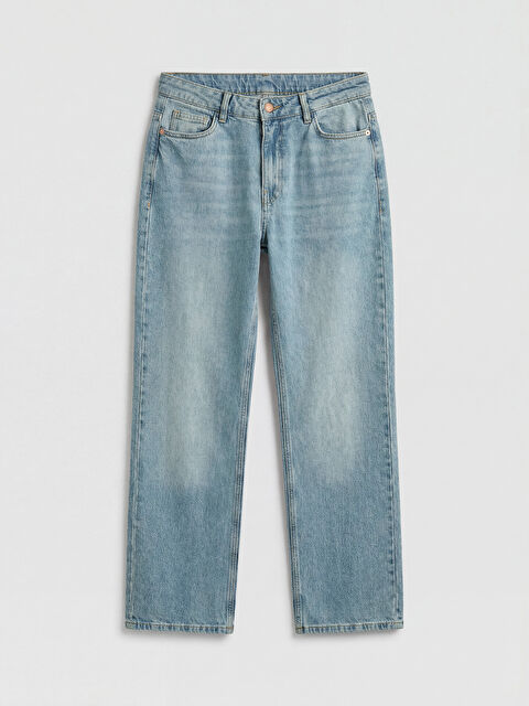 LCW Jeans Yüksek Bel Straight Fit Kadın Jean Pantolon - S6NF82Z8-JVT