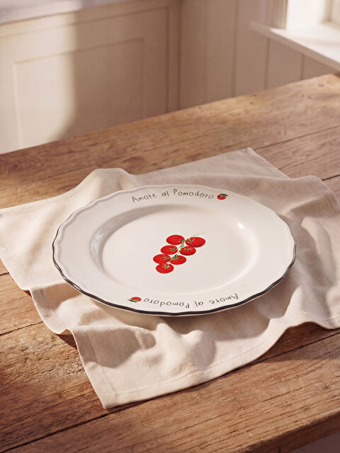 LCW HOME Domates Baskılı Seramik Tabak 28 cm - S6NF88Z8-M0T