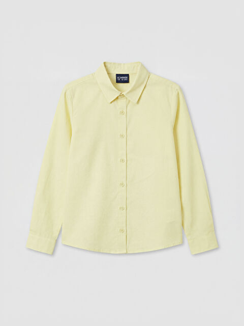 LCW ECO Regular Fit Poplin Kız Çocuk Gömlek - S6NG22Z4-FTR
