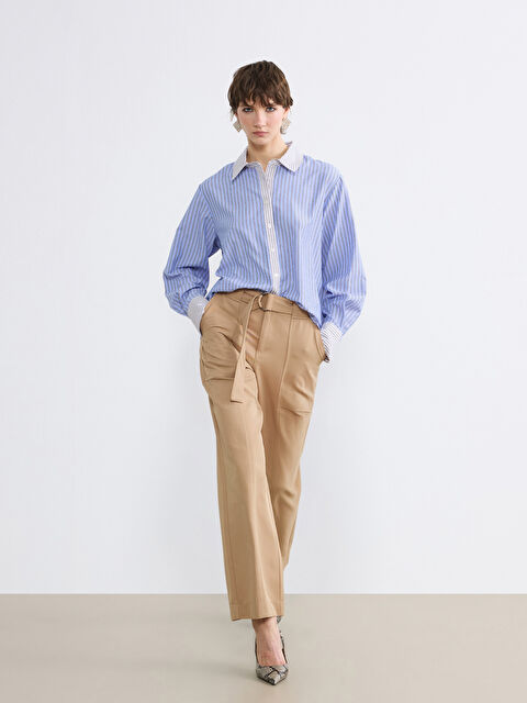 Soulife Beli Kemerli Kadın Pantolon - S6NG38Z8-HZZ