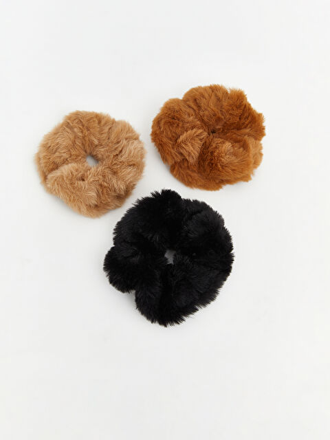 LCW ACCESSORIES Kadın Pelüş Lastik Toka Seti 3'lü - S6NG44Z8-M0T