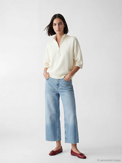 LCW Jeans Wideleg Kadın Jean Pantolon - S6NG89Z8-311