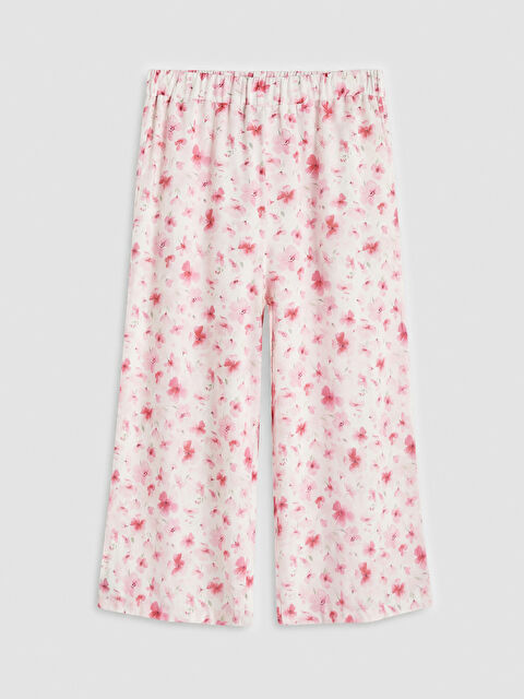 LCW Kids Çiçekli Kız Çocuk Kapri