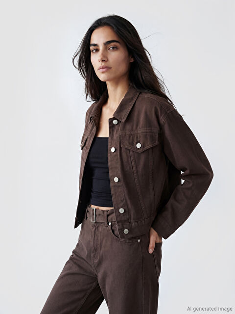 LCW Vision Oversize Kadın Jean Ceket