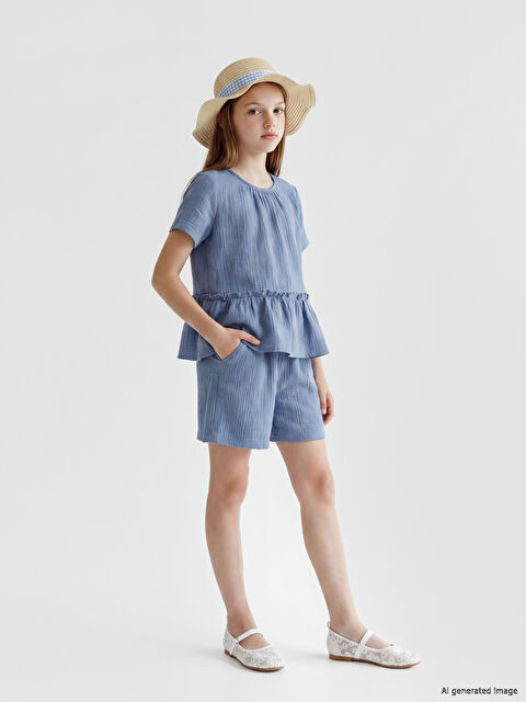 LCW Kids Müslin Kız Çocuk Şort