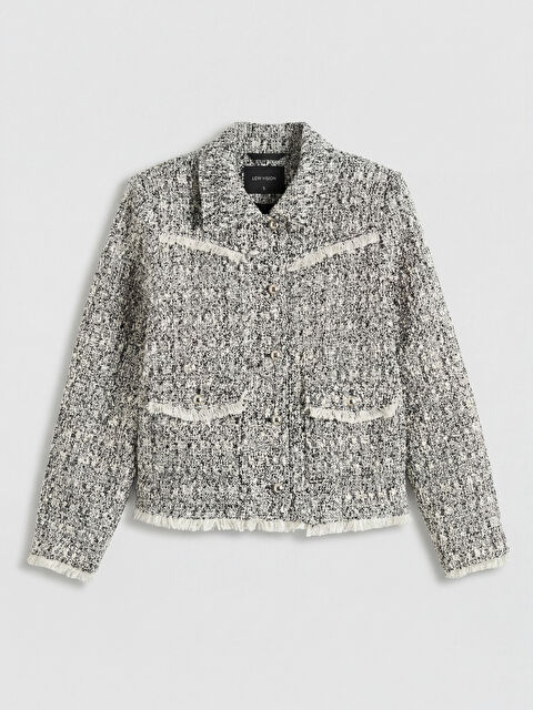 LCW Vision Gömlek Yaka Kadın Tüvit Ceket - S6NH89Z8-R9J