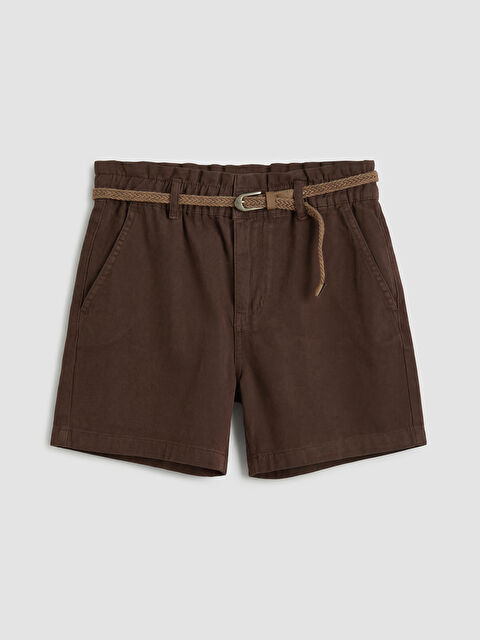 LCW Jeans Beli Kemerli Kadın Jean Şort - S6NH96Z8-HDT