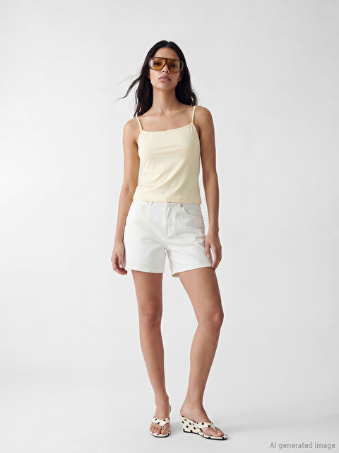 LCW Jeans Regular Fit Kadın Jean Şort