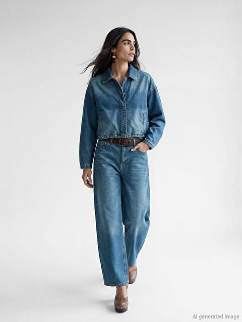 LCW Vision Barrel Fit Kadın Jean Pantolon