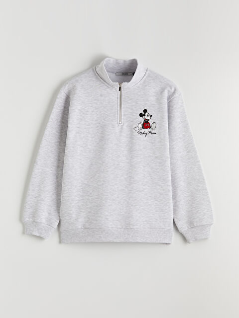 XSIDE Mickey Mouse Nakışlı Kadın Kalın Sweatshirt - S6NI50Z8-CY9