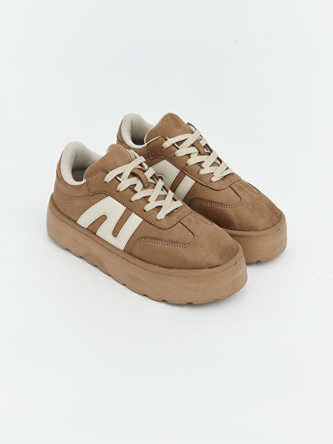 LCW STEPS Süet Görünümlü Kalın Tabanlı Kadın Spor Ayakkabı - S6NJ46Z8-DU7