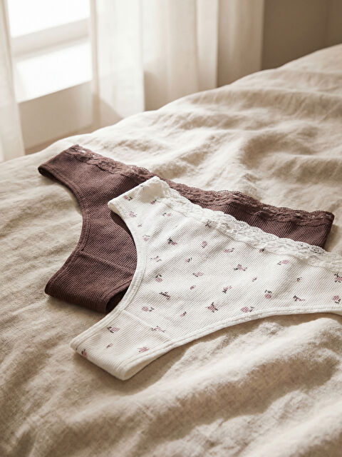 LCW DREAM Dantel Detaylı Brazilian Külot 2'li - S6NJ52Z8-LRA