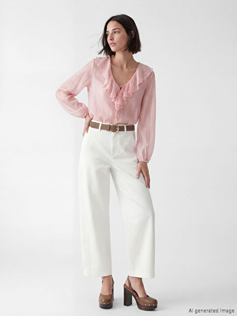 LCW Vision Regular Fit Damen-Gabardinehose - S6NJ62Z8-R9J