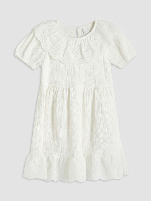 LCW Kids Bebe Yaka Kız Çocuk Elbise