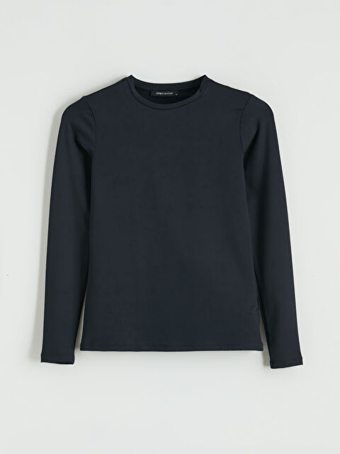 LCWAIKIKI Classic Bisiklet Yaka Kadın Body - S6NK12Z8-CVL