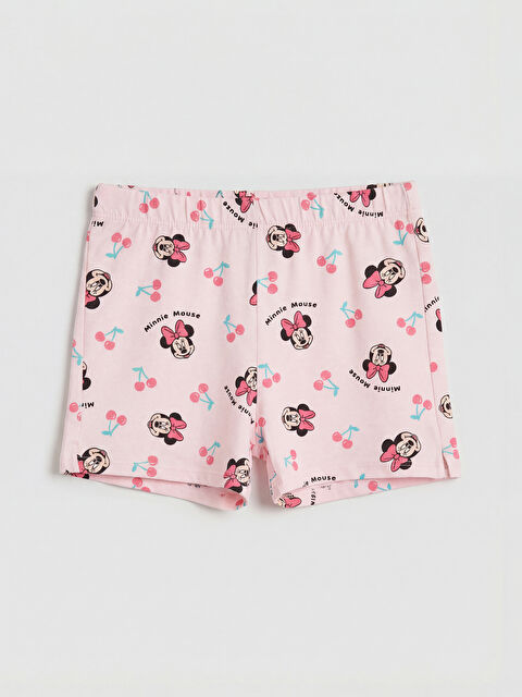 LCW baby Minnie Mouse Baskılı Kız Bebek Şort - S6NK16Z1-LSZ