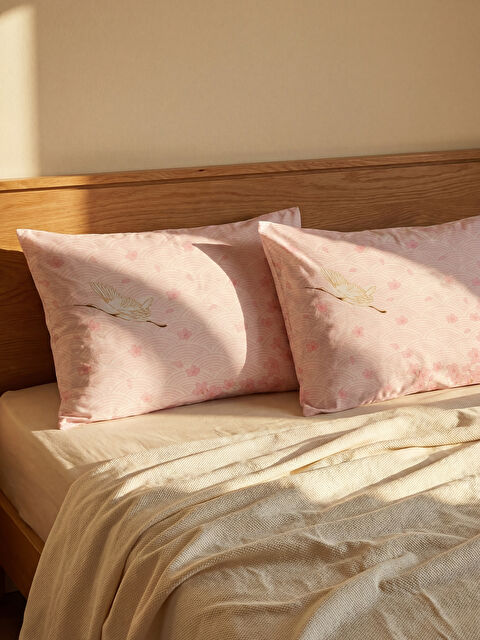 LC WAIKIKI Çiçekli Pamuklu Yastık KIlıfı 2'li 50x70 cm - S6NK55Z8-M0T