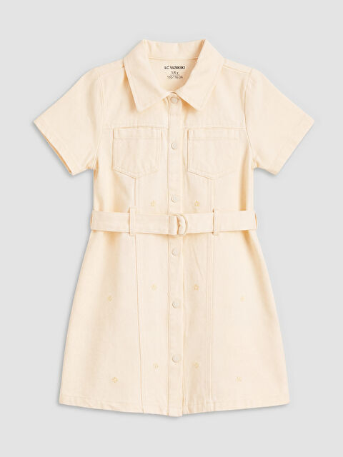 LCW Kids Kız Çocuk Kuşaklı Elbise - S6NL20Z1-FQ0