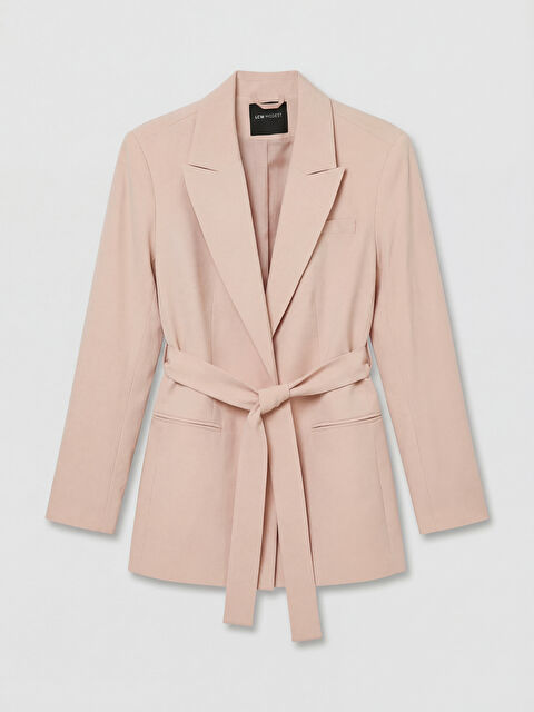 LCW Modest Beli Kuşaklı Kadın Blazer Ceket - S6NL24Z8-FUG