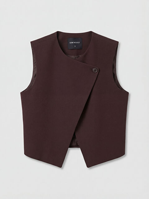 LCW Modest Bisiklet Yaka Kadın Klasik Yelek - S6NL54Z8-DJ7