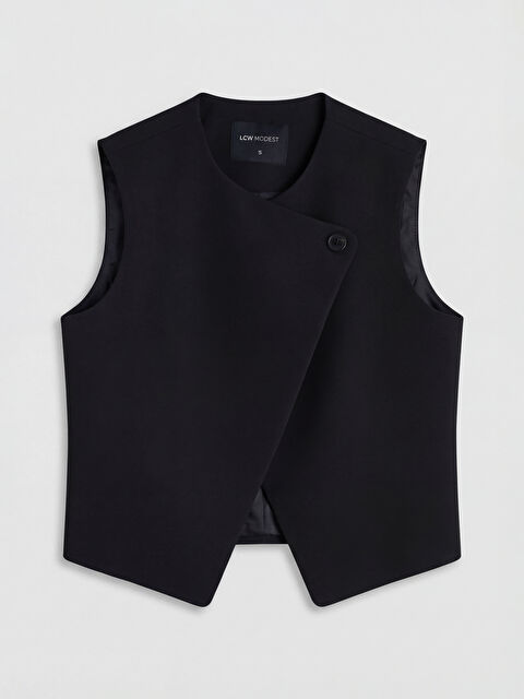 LCW Modest Bisiklet Yaka Kadın Klasik Yelek - S6NL54Z8-CVL