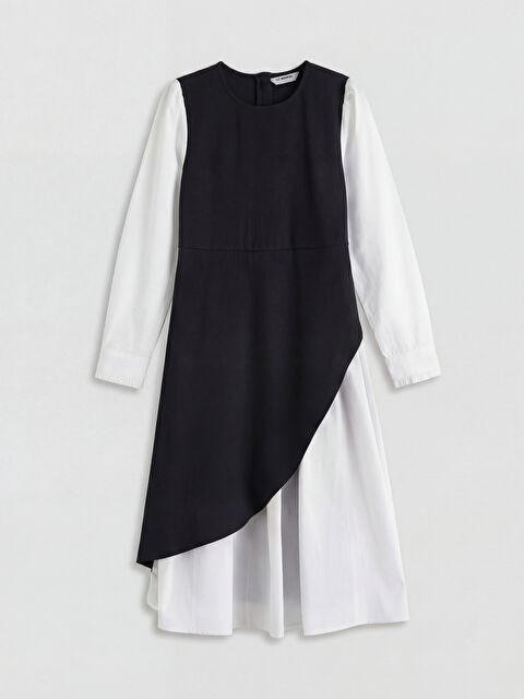 LCW Kids Bisiklet Yaka Kız Çocuk Elbise - S6NL67Z4-CVL