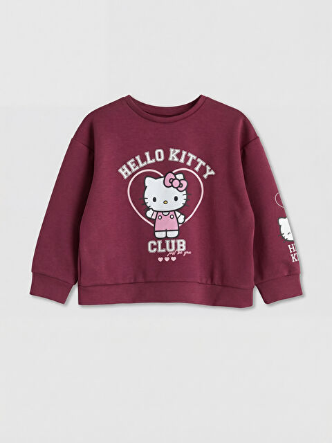 LCW Kids Hello Kitty Baskılı Kız Çocuk Sweatshirt