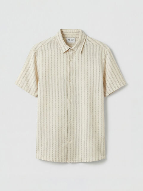 LCW Vision Regular Fit Çizgili Erkek Gömlek