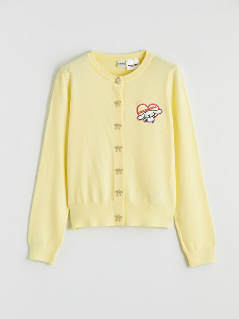 LCW Kids Bisiklet Yaka Cinnamoroll Nakışlı Kız Çocuk Triko Hırka - S6NL98Z4-FQ0