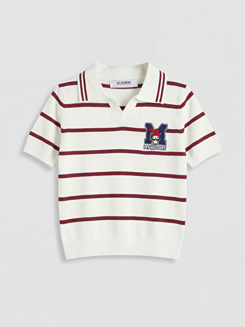 LCW Kids Polo Yaka My Melody Nakışlı Kız Çocuk Triko Kazak - S6NM03Z4-SZ5