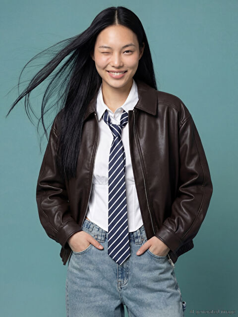 LCW ACCESSORIES Çizgi Desenli Kadın Kravat - S6NM08Z8-ZA1