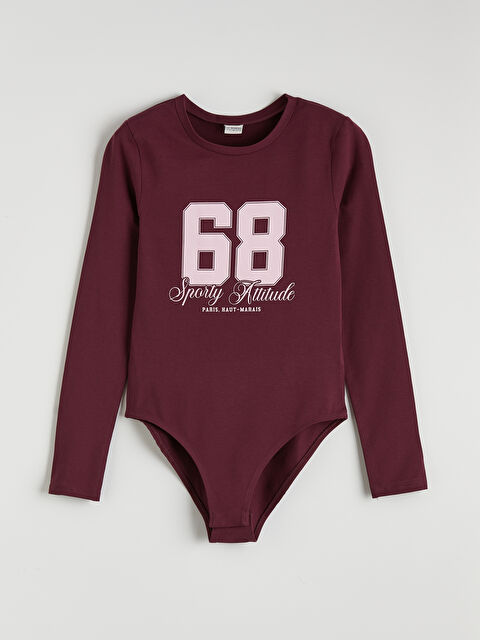 LCW Kids Paris Baskılı Kız Çocuk Çıtçıtlı Body - S6NM51Z4-HNV