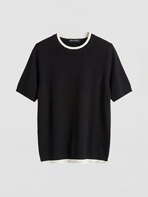 LCW Modest Bisiklet Yaka Kadın Triko Kazak - S6NM64Z8-CVL