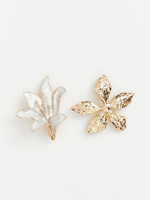 LCW ACCESSORIES Çiçek Figürlü Kadın Broş 2'li - S6NN28Z8-J5T