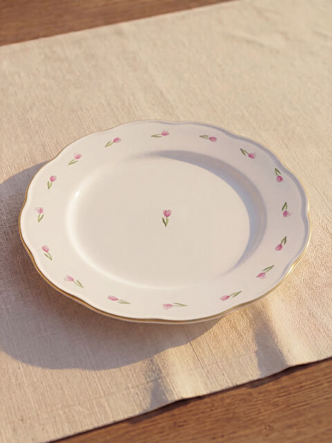 LCW HOME Çiçek Desenli Porselen Tabak