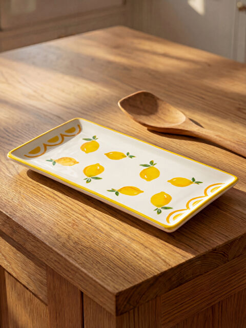 LCW HOME Limon Baskılı Seramik Sunum Tabağı